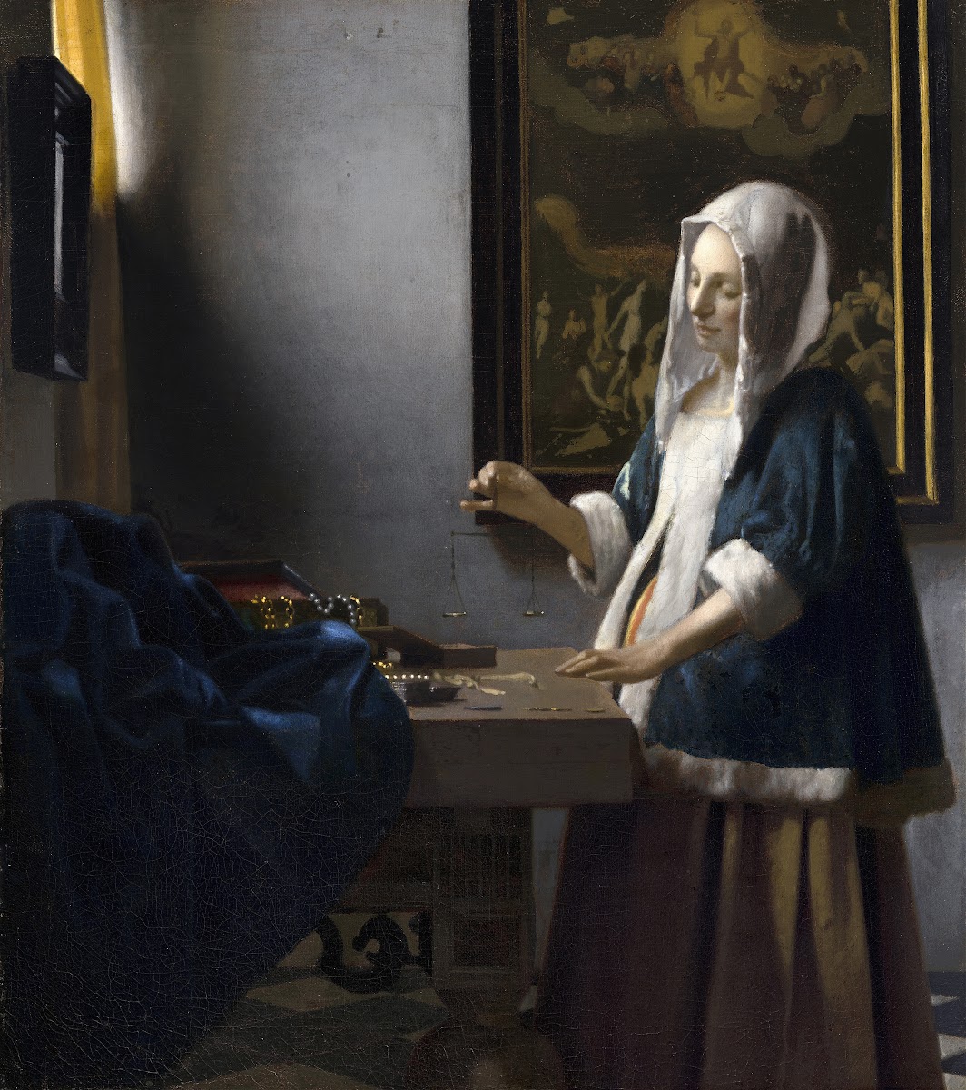 Woman Holding a Balance c 1664