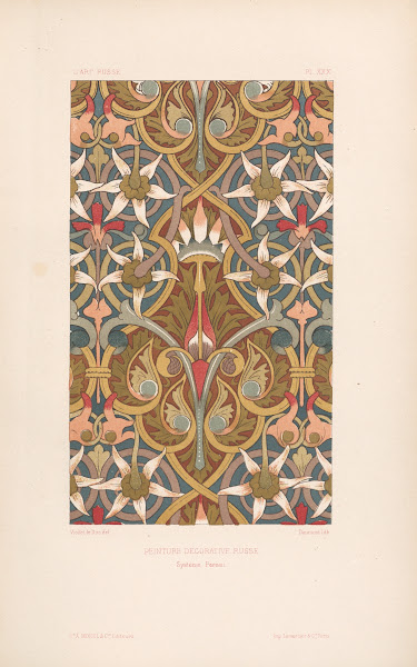 Peinture décorative russe  Système persan 1877
