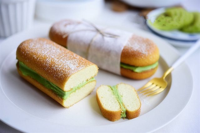 Bánh Kẹp Kem Phô Mai Trà Xanh