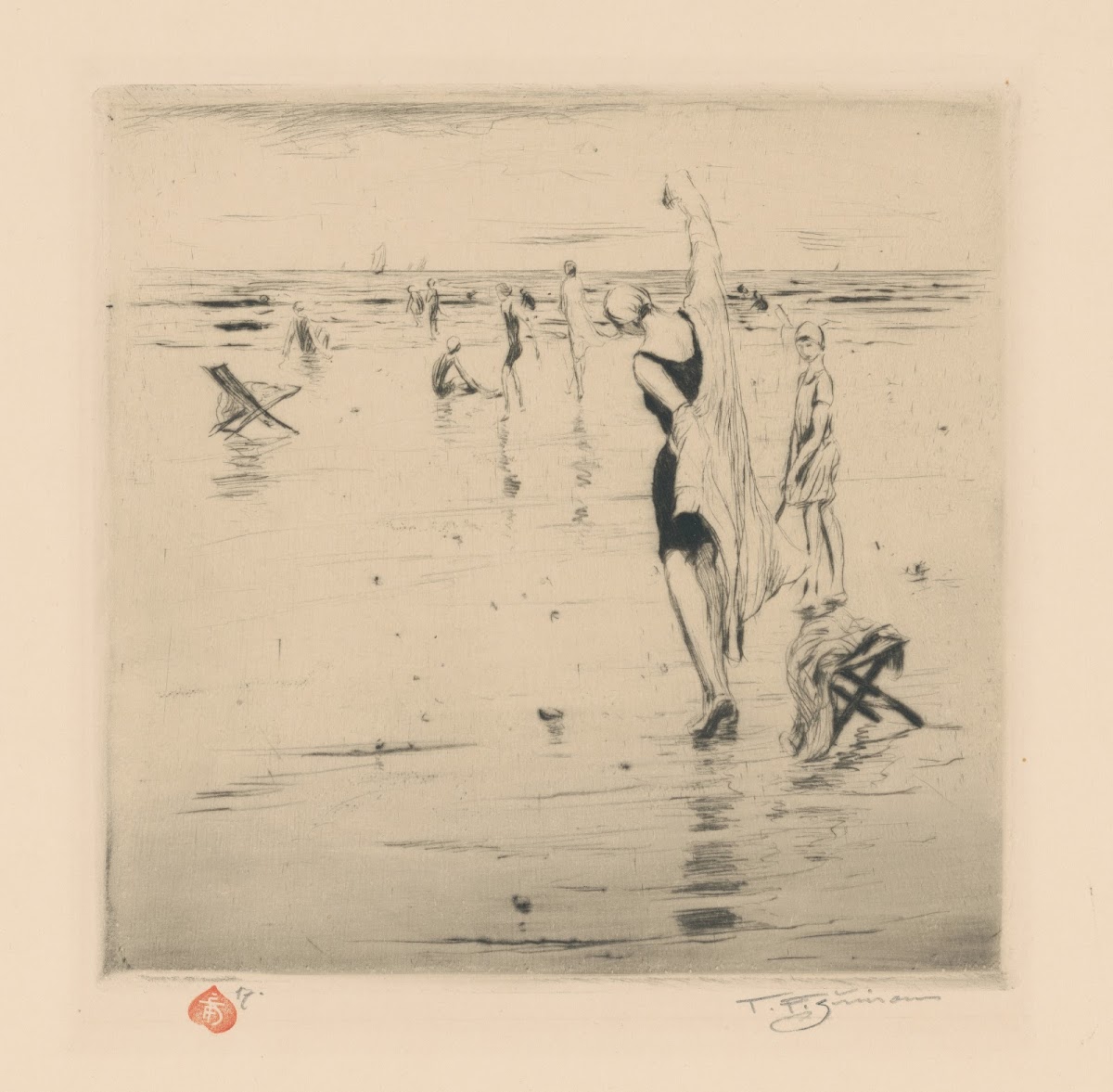 Seaside Impression II Putting on the Robe 1925