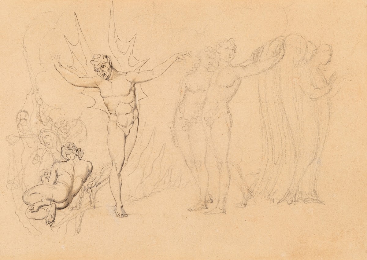 Adam and Eve Expelled from Eden circa 1820 5