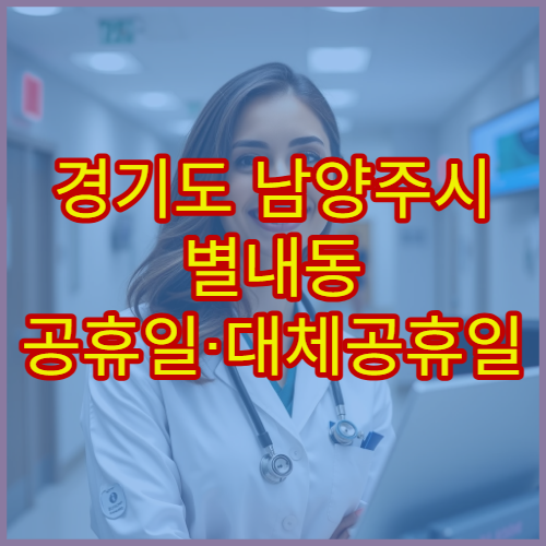 경기도 남양주시 별내동 공휴일·대체공휴일 약국 지금 운영 중인 곳 확인