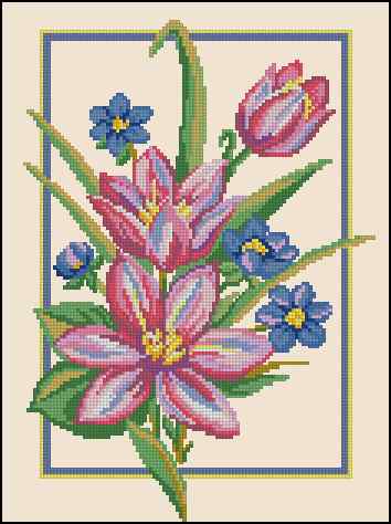 CMP 170344 Flowers In A Frame