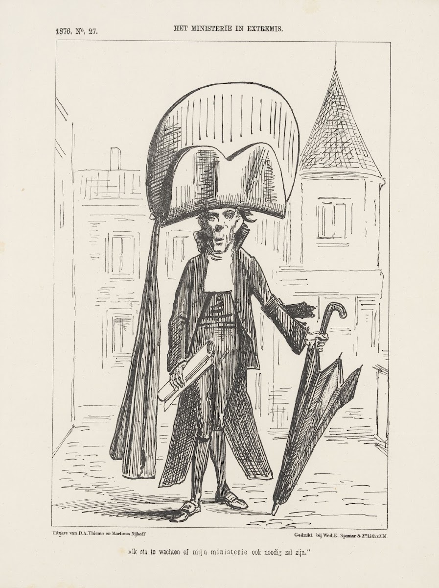 Hein Kemper begeleid door politie op de Prinsengracht 1854
