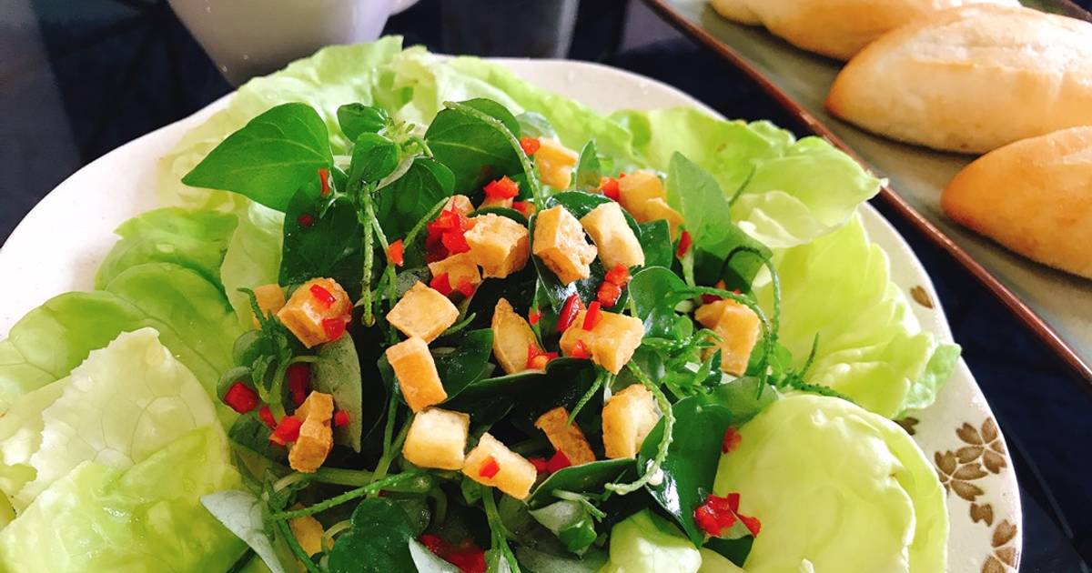 Salad rau càng cua (Rau càng cua trộn)