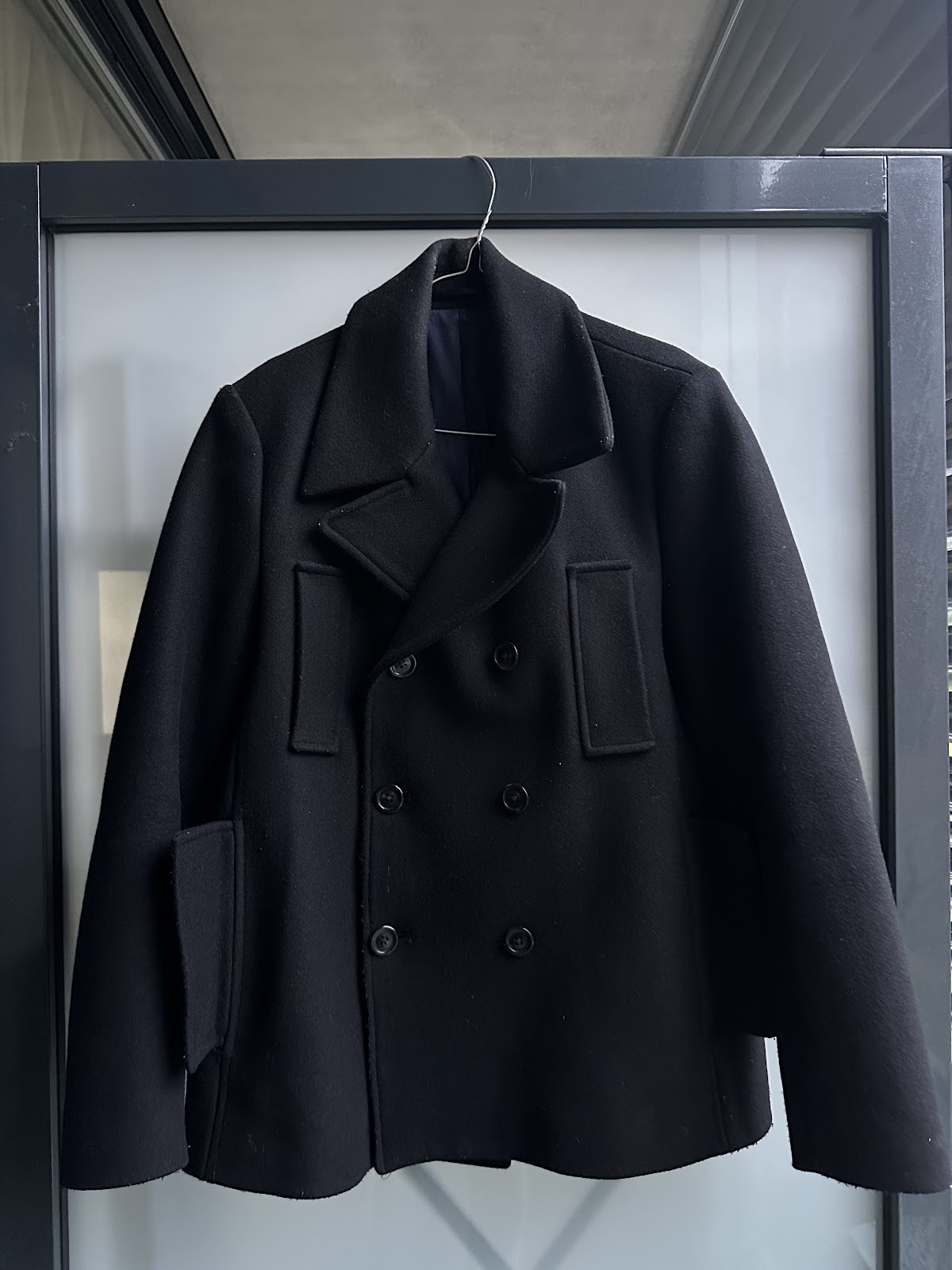 Acne Studios - Black - Men’s Coat - 100% Wool - Size 44/XXL