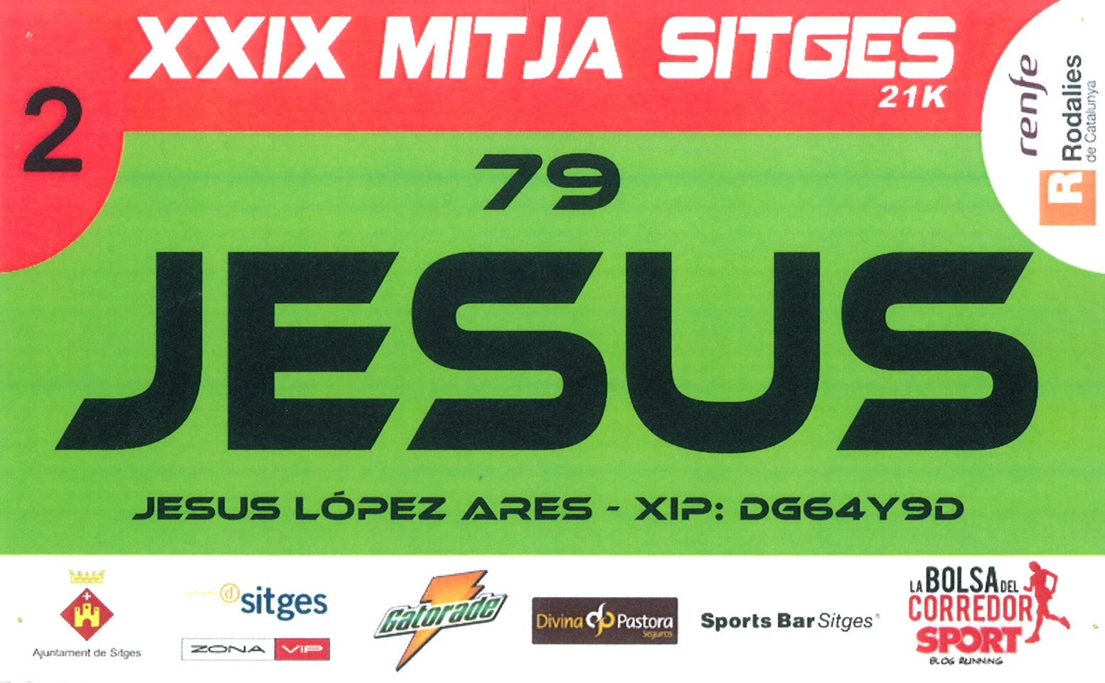 Dorsal de Mitja Sitges