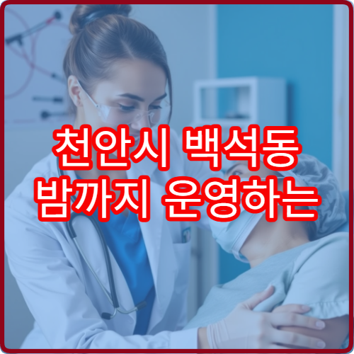 천안시 백석동 밤까지 운영하는 성형외과 진료 병원 리스트