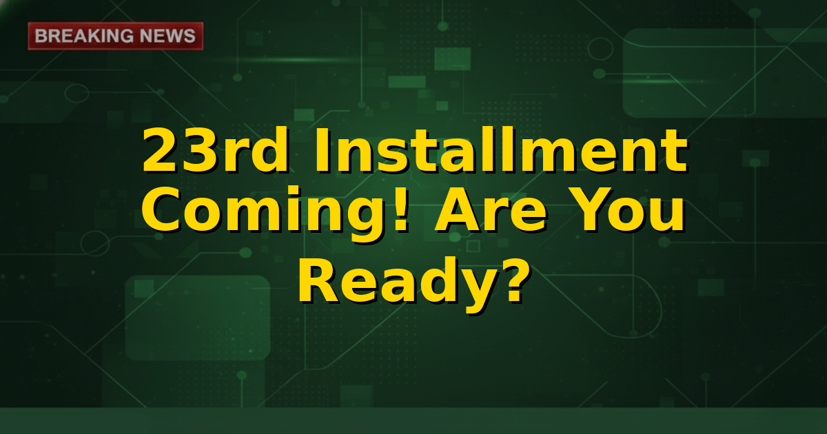 A farmer working in a field with PM Kisan scheme logo overlay, indicating the upcoming 23rd installment and required checks.