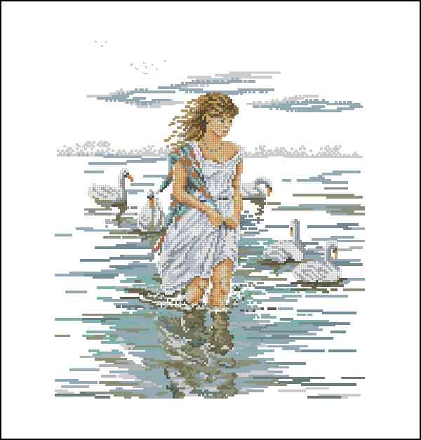 CMP 270103 Girl And Swan