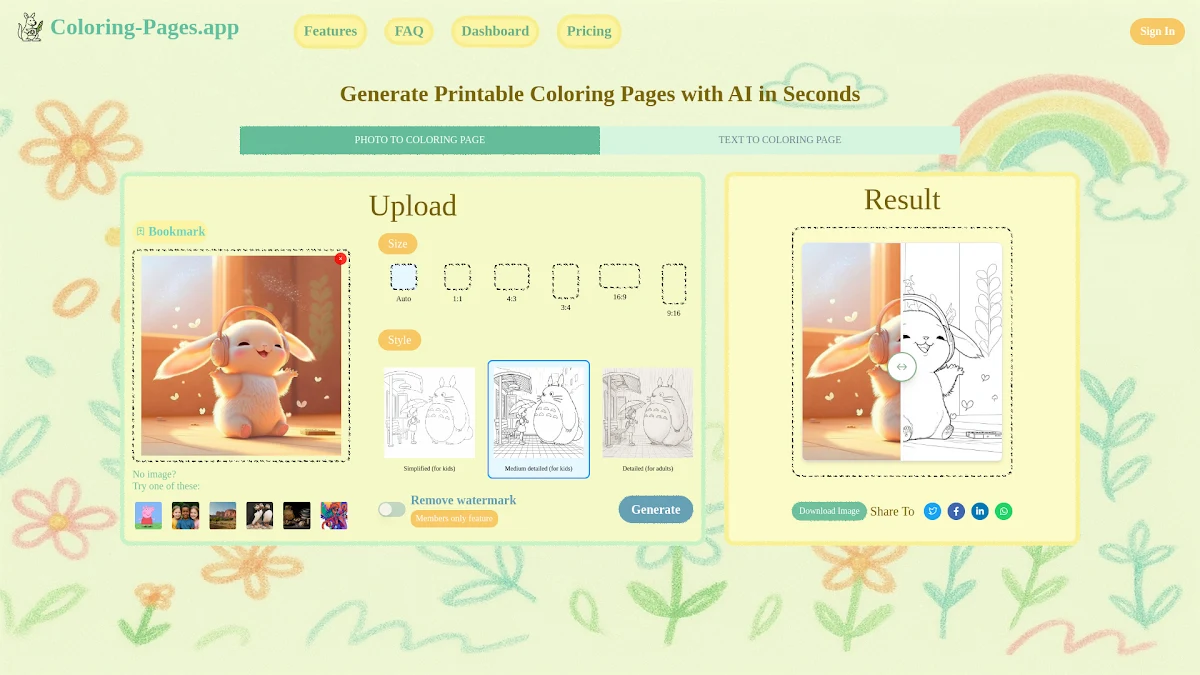 Captura de Coloring-Pages.APP
