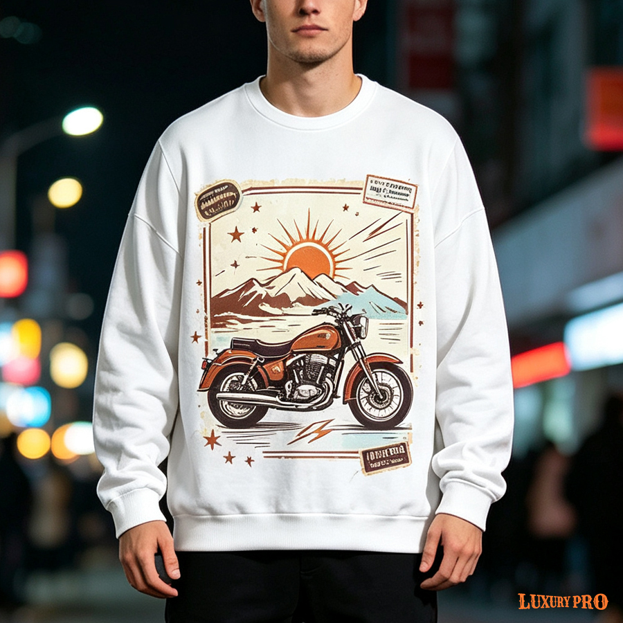 AOP EGD Japanese Fabric Crew Neck Sweatshirt 250g