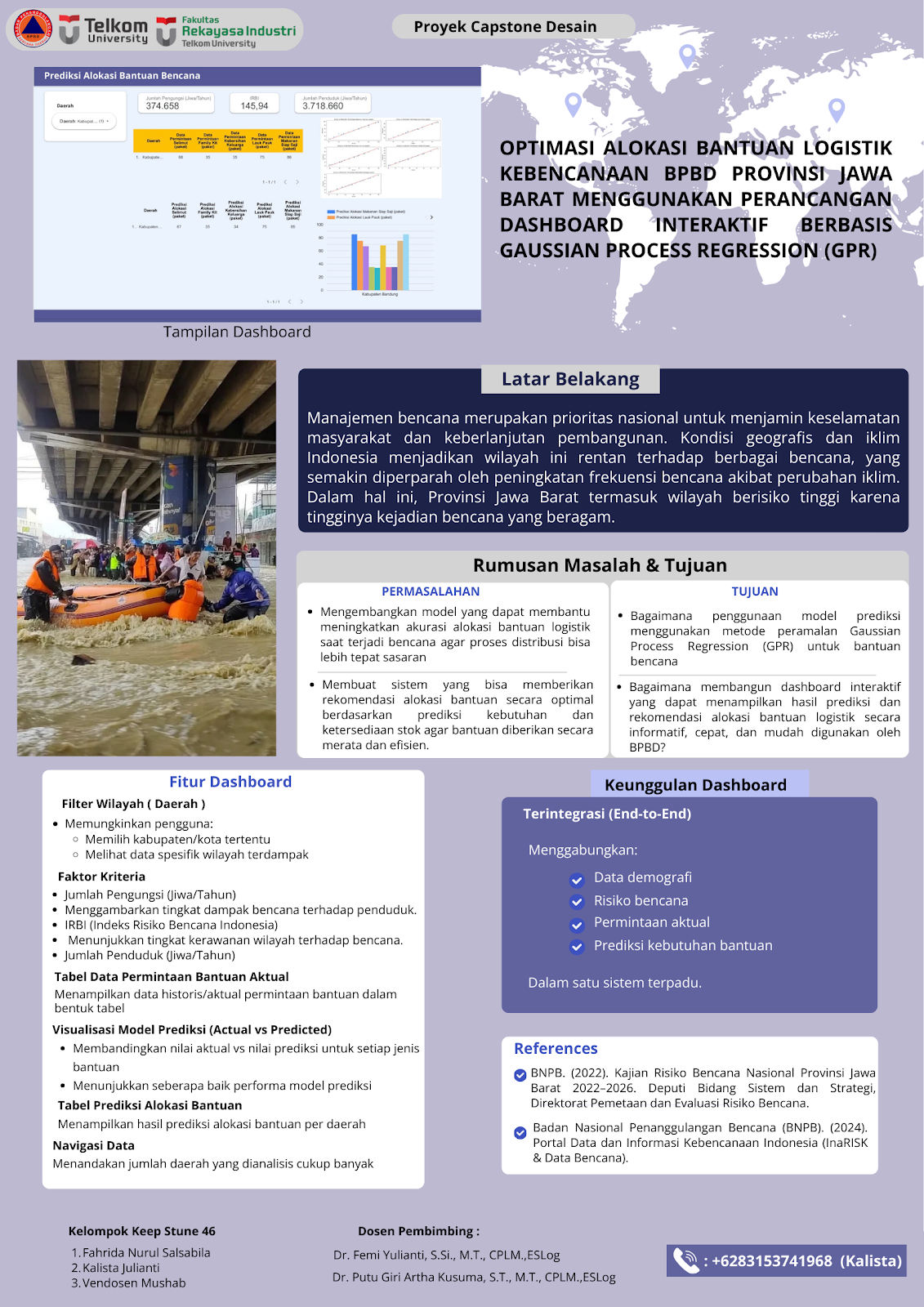 Optimasi Alokasi Bantuan Logistik Kebencanaan BPBD Provinsi Jawa Barat Menggunakan Perancangan Dashboard Interaktif Berbasis Gaussian Process Regression