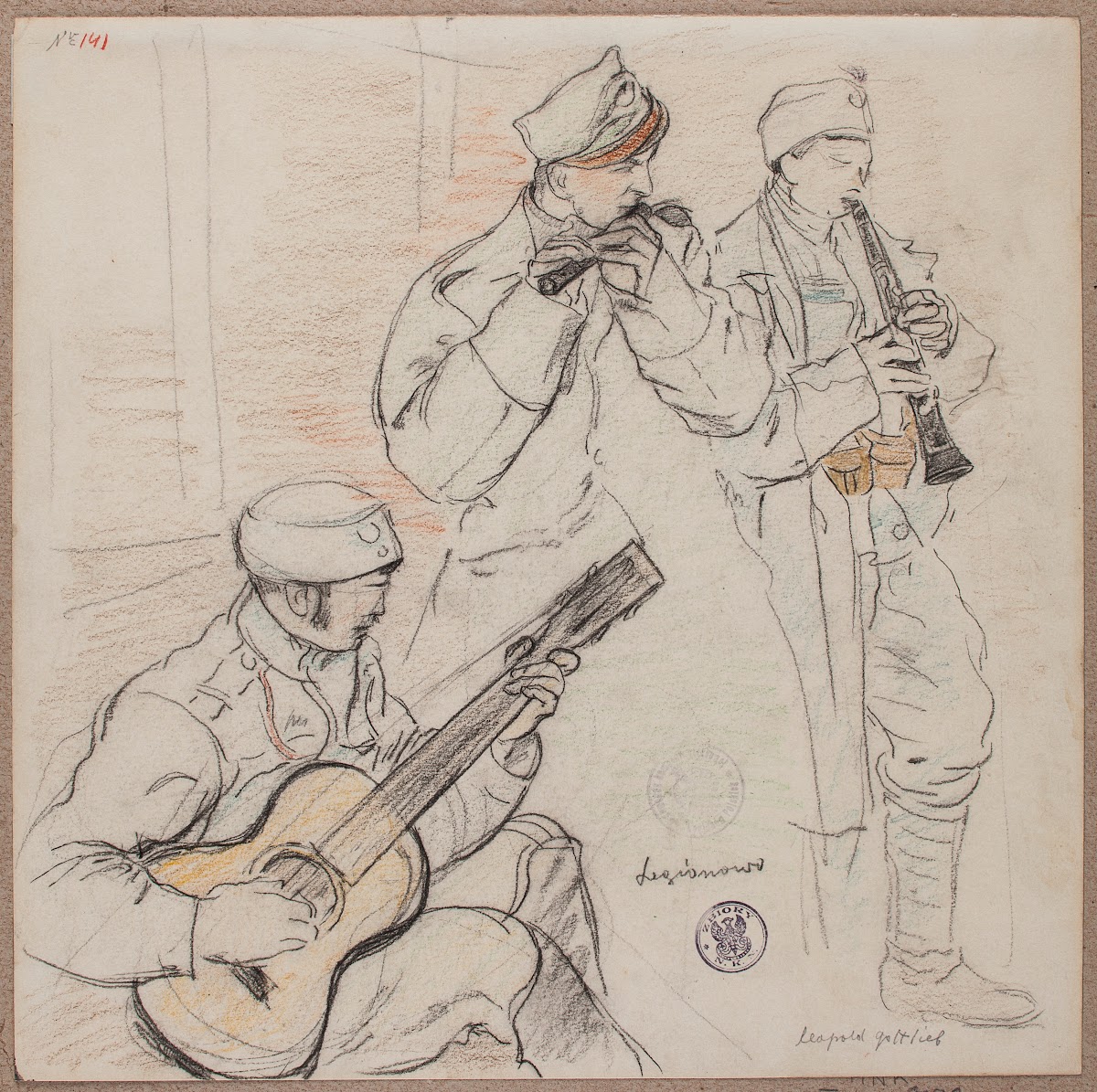 Grający legioniści 1915