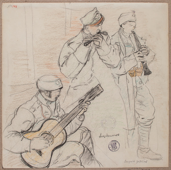 Grający legioniści 1915
