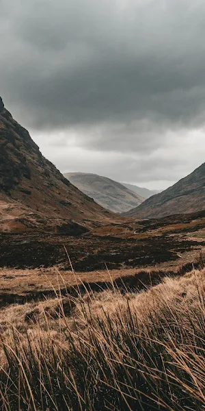 Scottish Highlands, Glencoe, Mountain Landscape, Nature Photography 5K Wallpaper Background