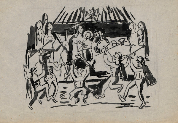 Projekt ilustracji do Pastorałek Misterium 1 1924