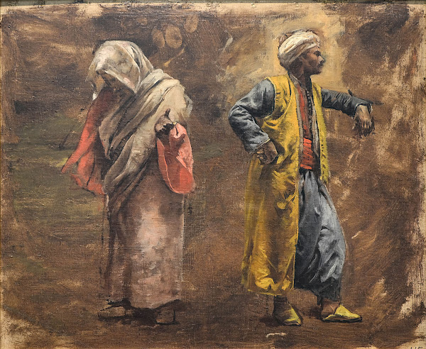 Study of Two Figures ca 1878