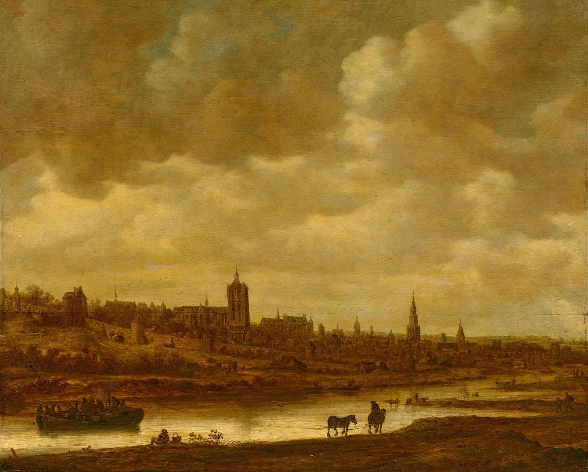 Brussels with a ferry pulled by two horses 1649
