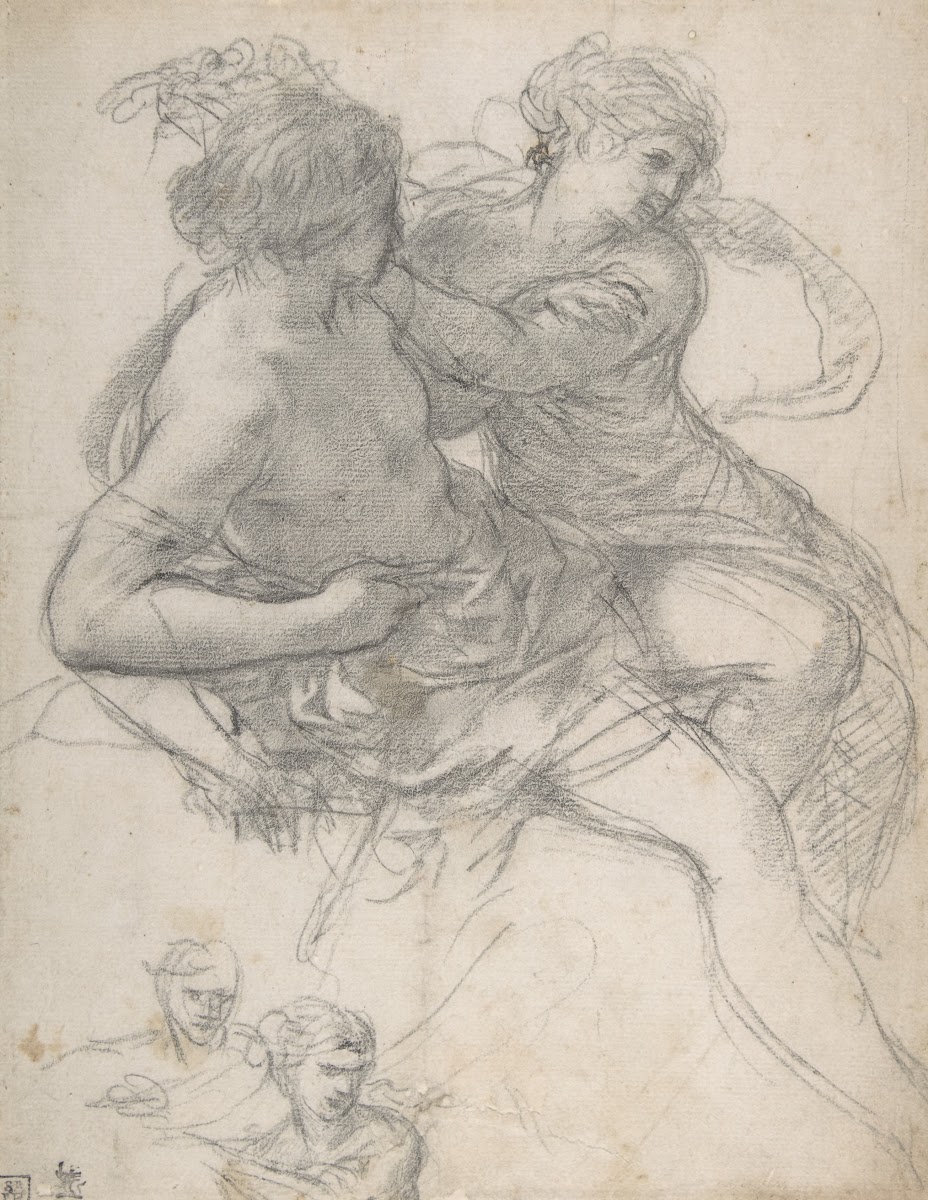 Study of Two Figures for the Age of Gold 1637