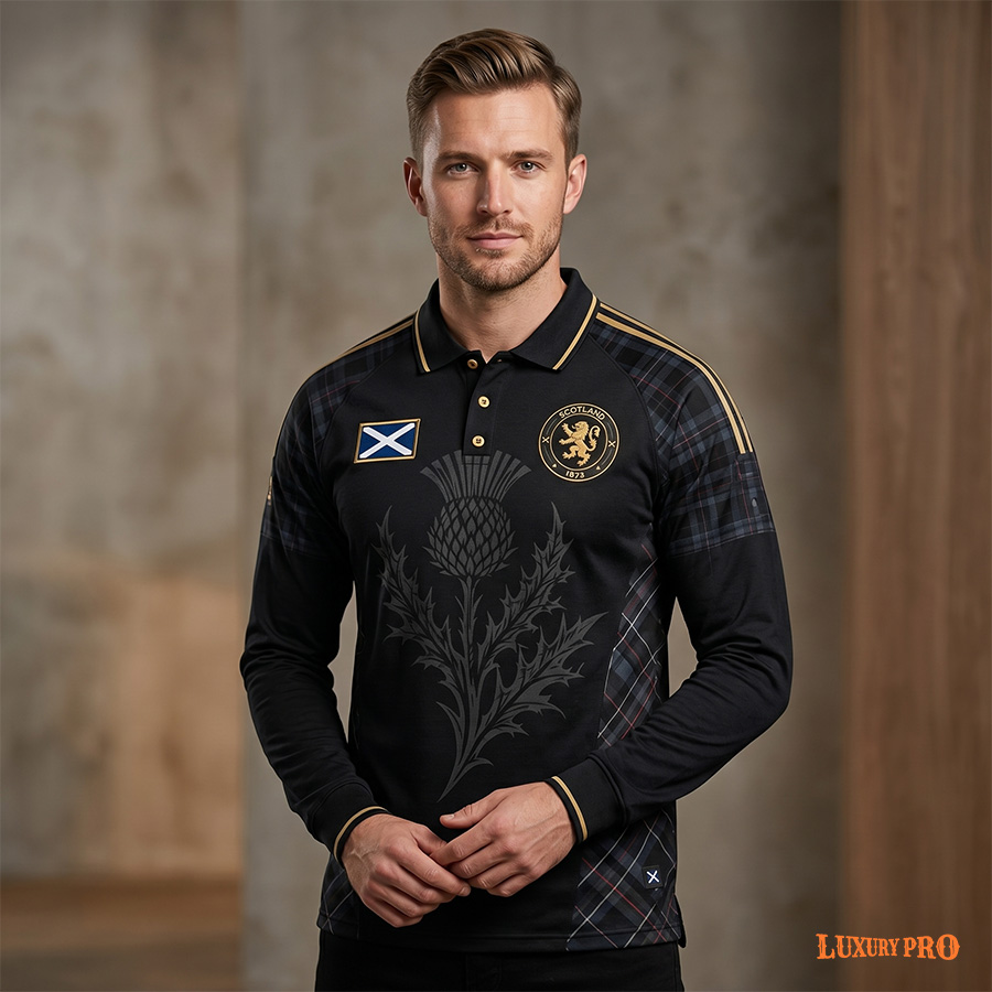 AOP MEG raglan sleeves, long sleeves with buttons, POLO with cuffs