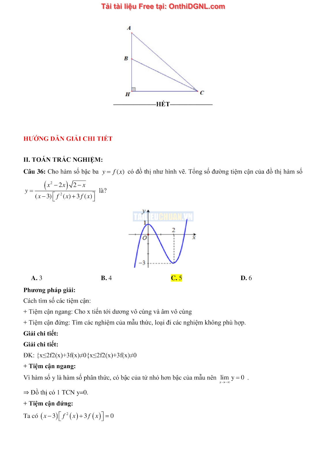475 bài tập môn Toán - Ôn thi ĐGTD ĐH Bách Khoa Hà Nội Phần 11