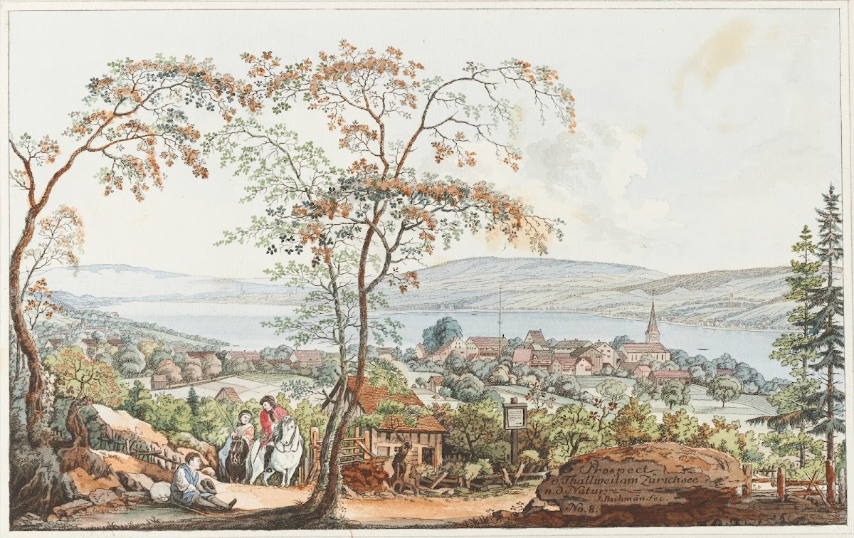 Prospect von Thallweil am Zürichsee nd Natur