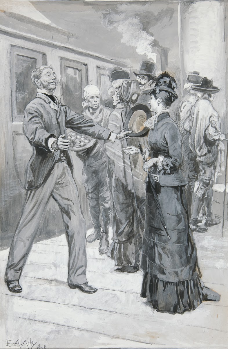 Study for The Meeting in the Railway Station Chapter 7 of Castle inSpain