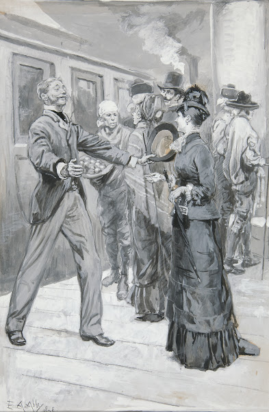 Study for The Meeting in the Railway Station Chapter 7 of Castle inSpain