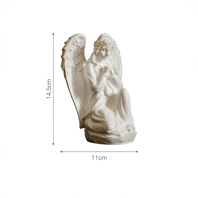 Miniature Angel Figure Made of Resin, Desk Decoration