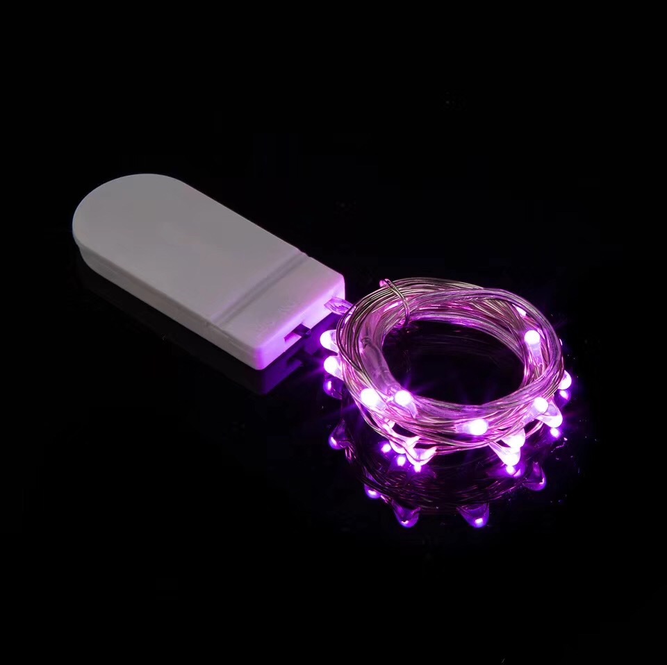 LED copper wire string light with battery box