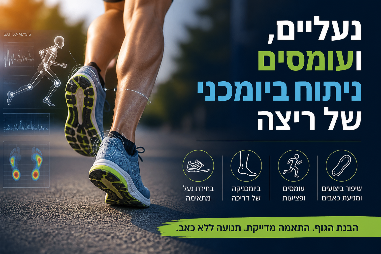 נעליים, עומסים וניתוח ביומכני של ריצה