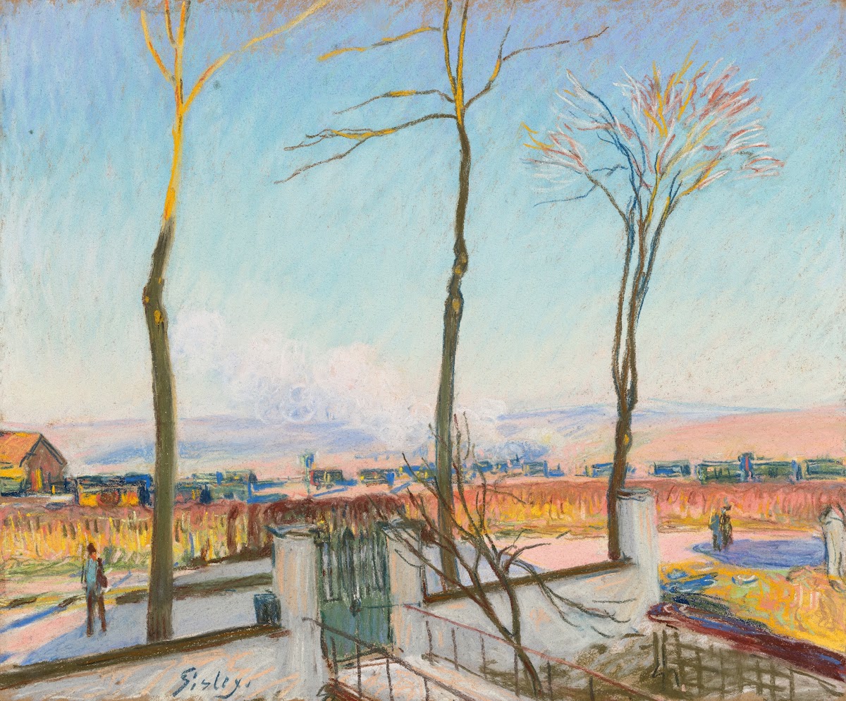 La gare de Moret sur Loing soleil dhiver 1880 1886