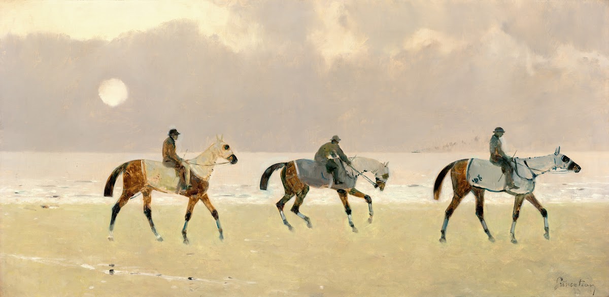 Riders on the Beach at Dieppe 1892