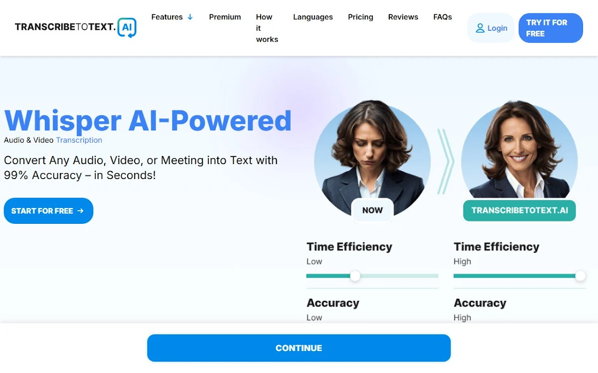 Captura de TranscribetoText.AI