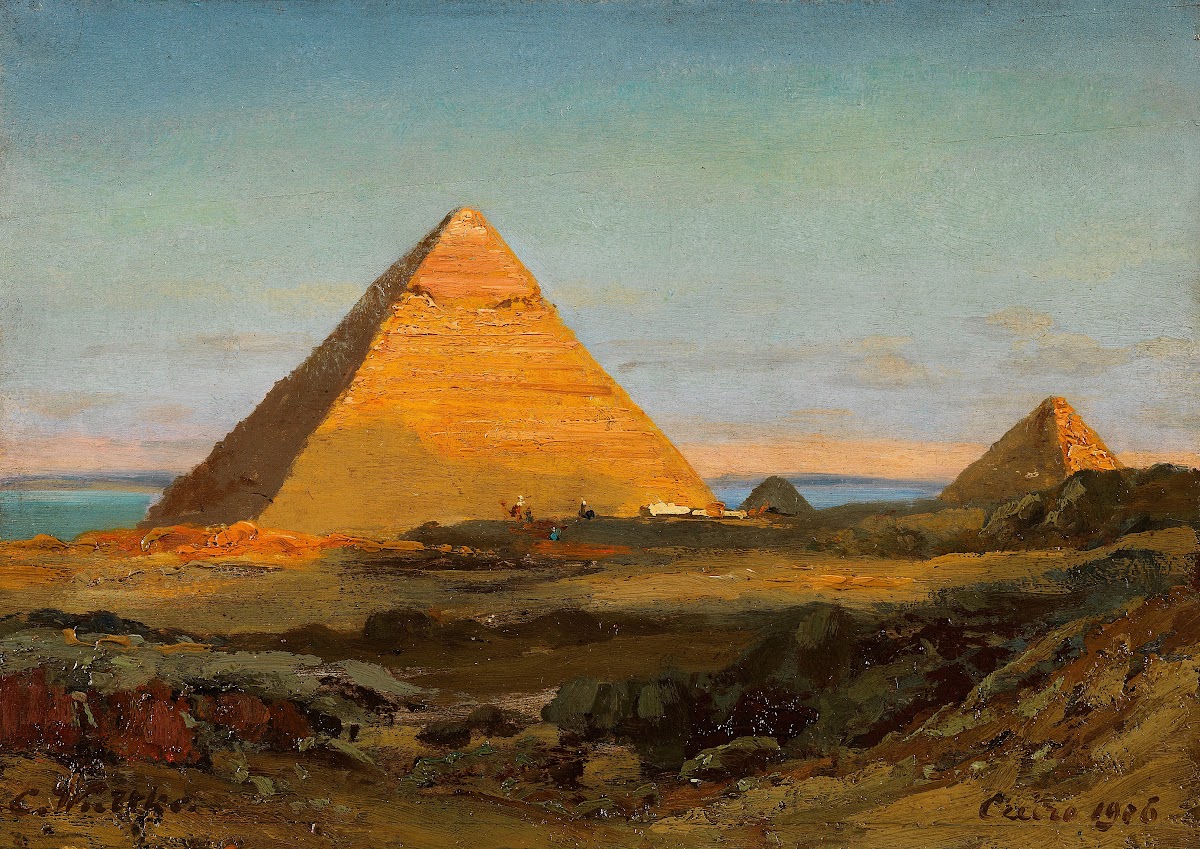 Die Pyramiden von Gizeh 1906
