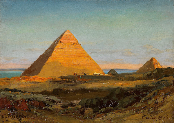 Die Pyramiden von Gizeh 1906