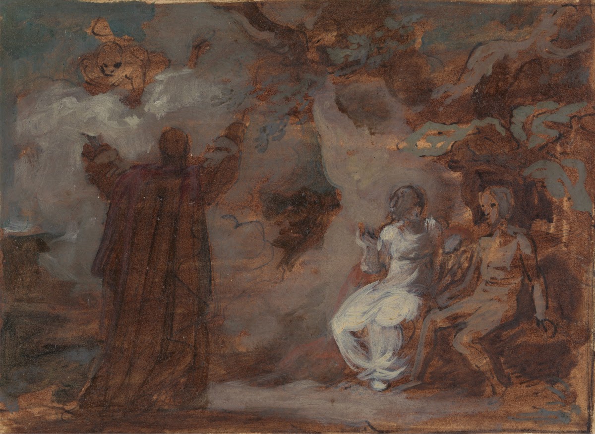 Prospero Conjuring a Masque for Ferdinand and Miranda ca 1810