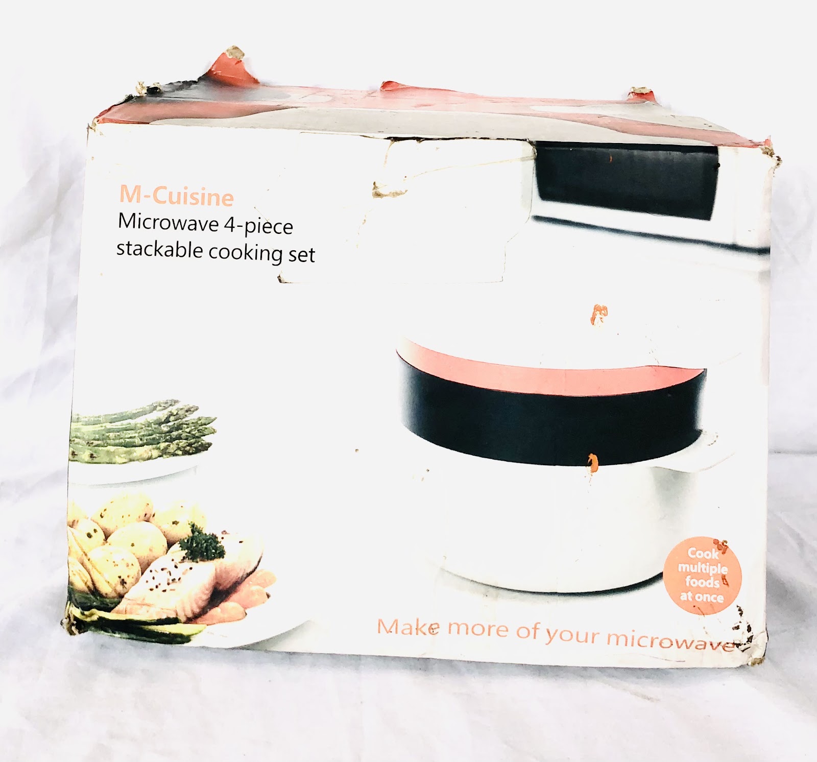 4pcs Microwave stackable cooking set