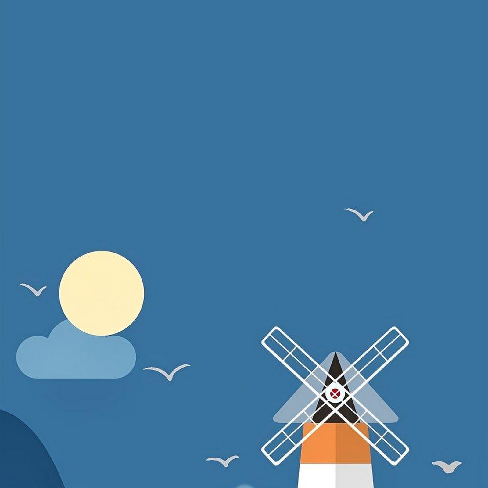 Download Windmill, Nautical, Sea, Sky iPhone