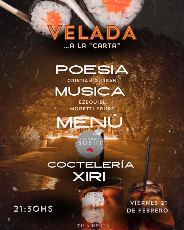 Velada de poesía a la carta y música