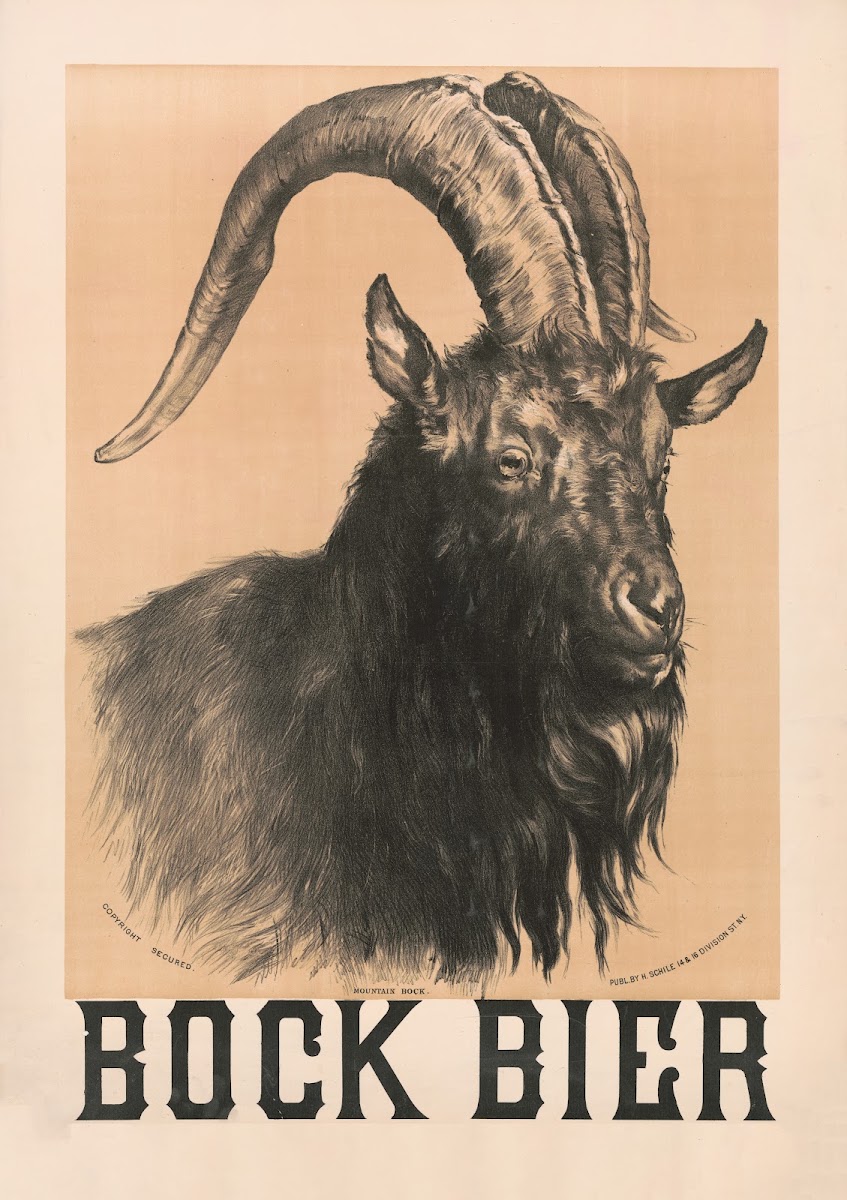 Bock Beer mountain bock 1884