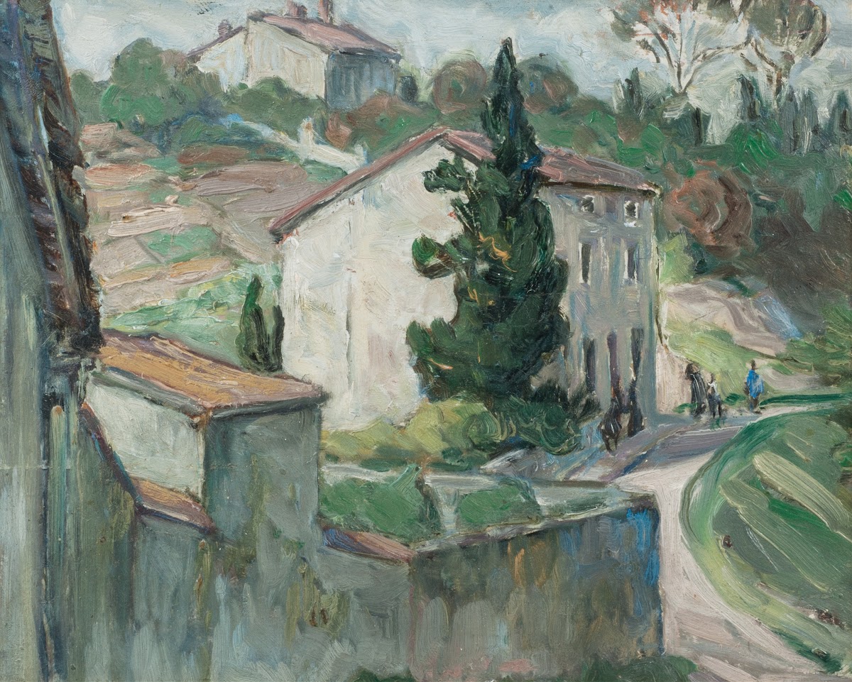 The Red Roofs Study from the South of France 1927