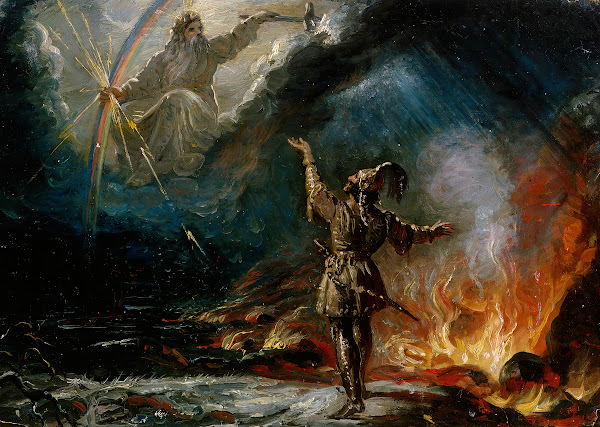 Lemminkäinen At The Fiery Lake Sketch 1867