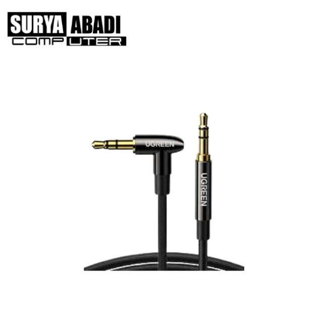 KABEL UGREEN AUDIO STRAIGHT TO ANGLED 1M