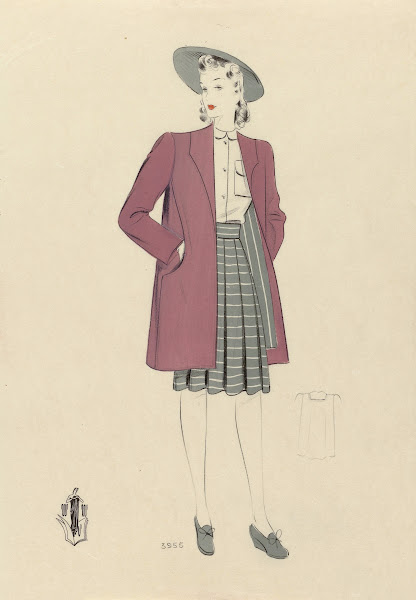 Woman with a Pink Coat ca 1942