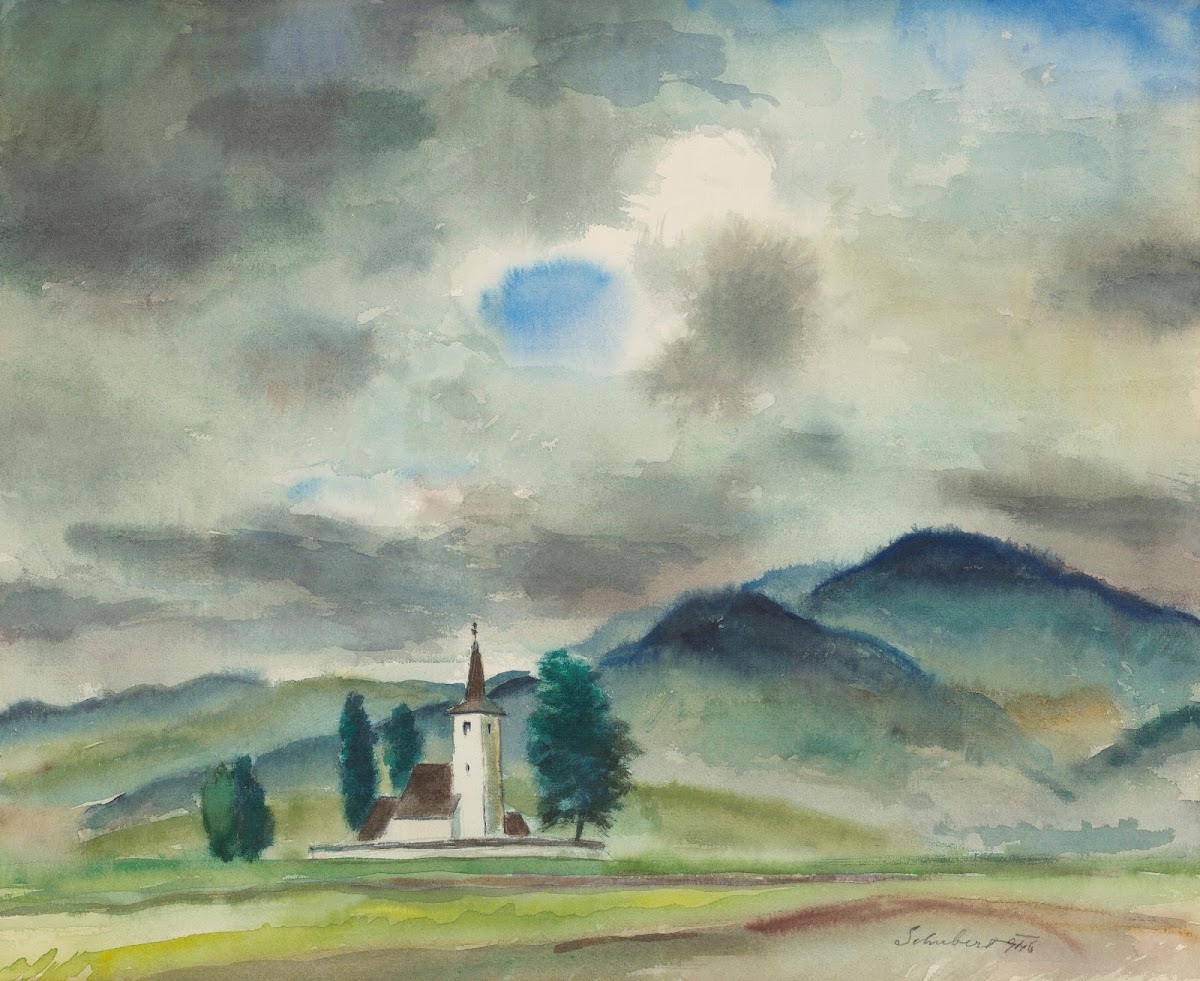 Landscape around Varín 1946