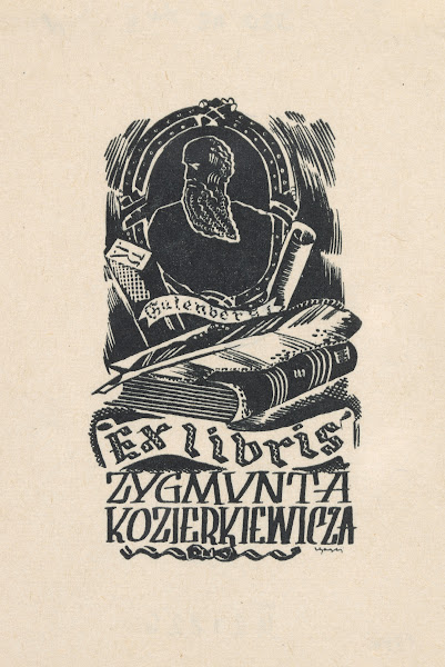 Bookplate of Zygmunt Kozierkiewicz 1944