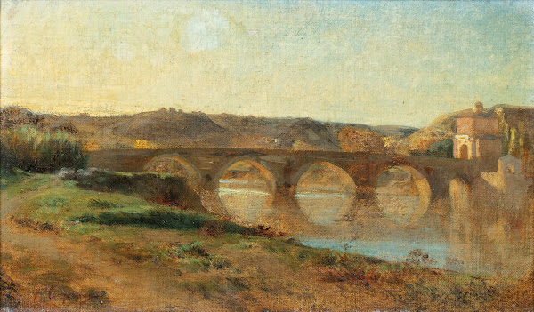 Italian Landscape With Bridge
