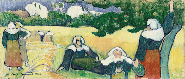 Bretonnes dans un champ ou La moisson 1888